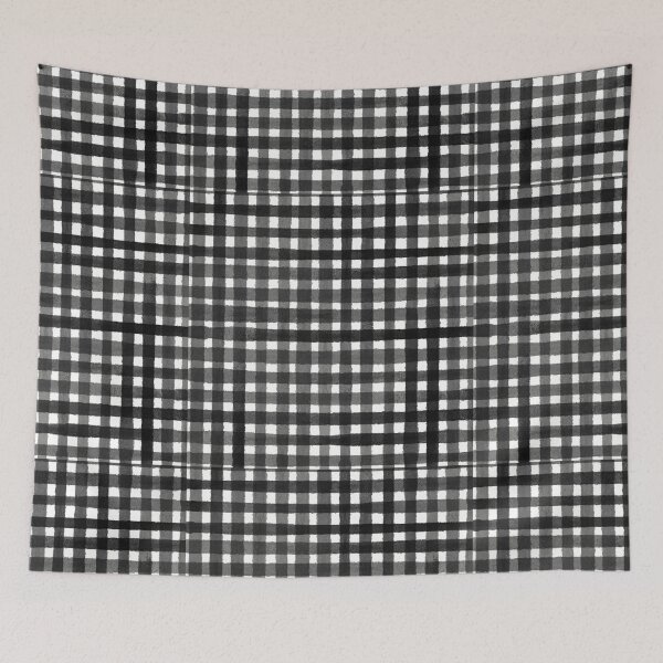 Artikelvorschau, Aquarell-Gingham - Schwarz entworfen und verkauft von cassandrafallon.