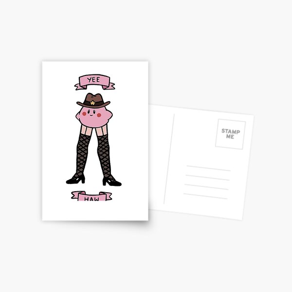 Fishnet Cowboy Kirby Postcard
