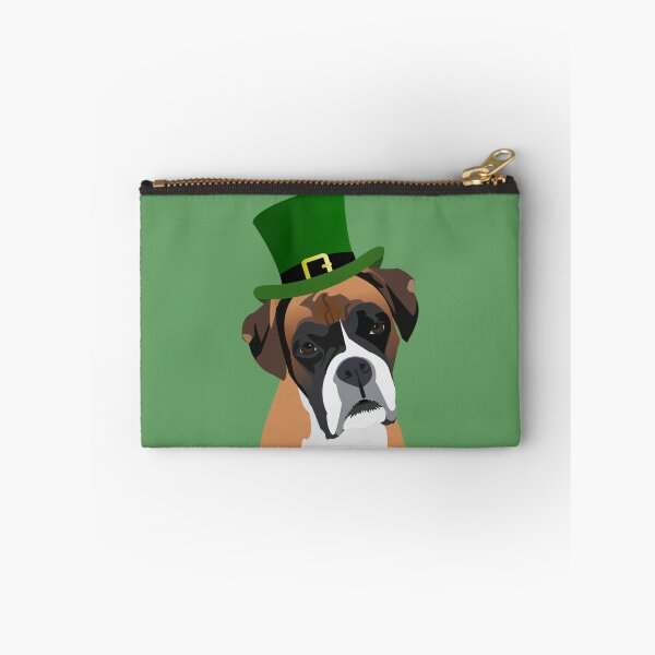 Artikelvorschau, Boxerhund zum St. Patrick's Day entworfen und verkauft von KCPetPortraits.