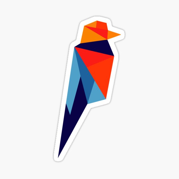 Ravencoin Low Poly Color Sticker