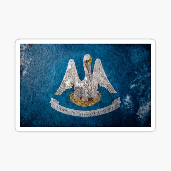 Louisiana Grunge Sticker