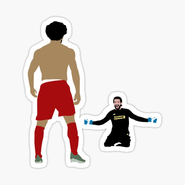 Item preview, Mo Salah & Alisson Becker Liverpool FC designed and sold by Rhys40.