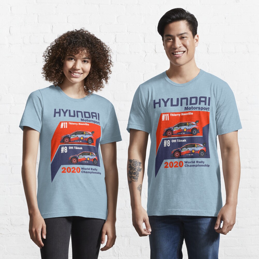 Brandand Hyundai Motorsport Team WRC Rallye Neuville T-Shirt Taille XS 