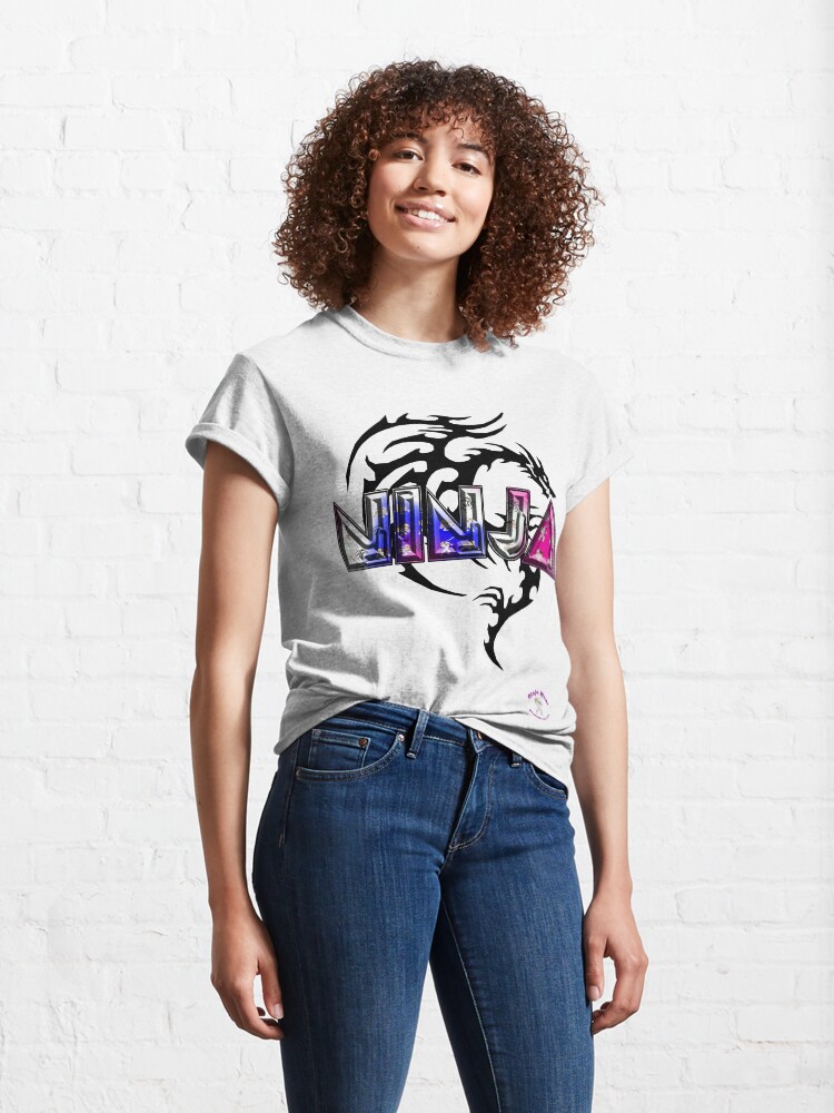 Alternate view of Retro Ninja 3 Classic T-Shirt