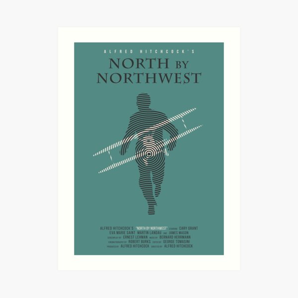 Alfred Hitchcock North by Northwest Art Print