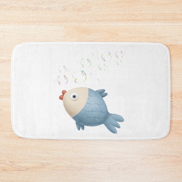 Item preview, Blue Fish Rainbow Bubbles designed and sold by ondahut.