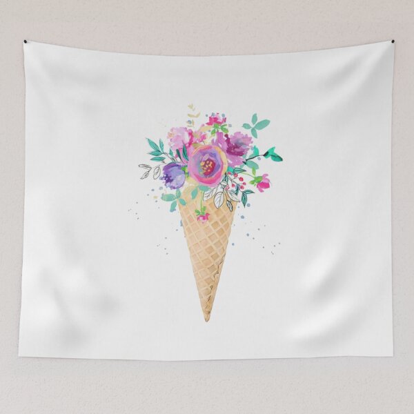 Item preview, Ice cream cone bouquet of flowers designed and sold by MindChirp.