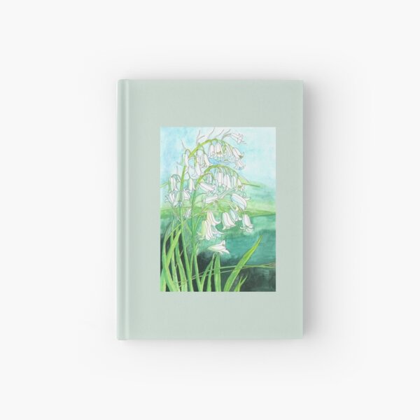 Bluebells watercolour painting Hardcover Journal