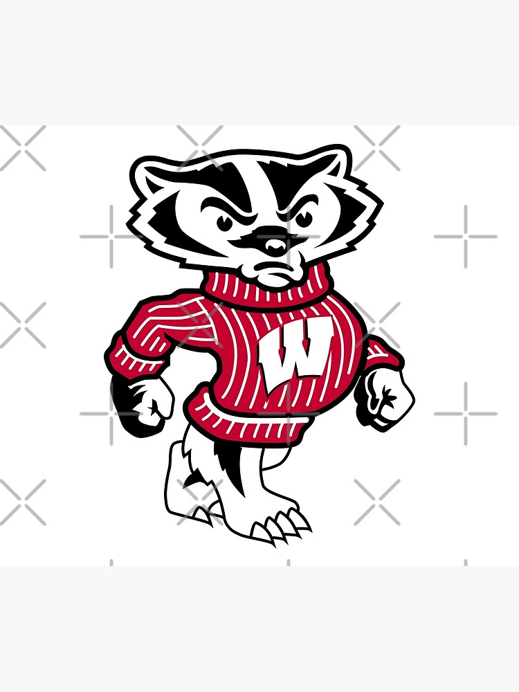University of Wisconsin Badgers Bucky Badger by SportsT-Shirts
