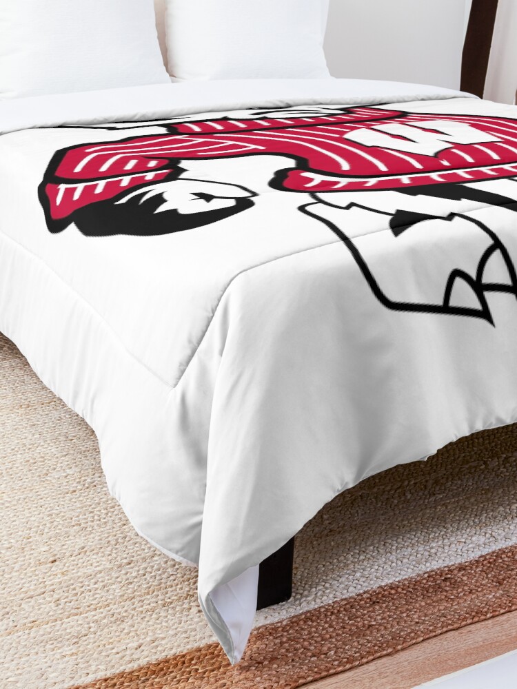 Alternate view of University of Wisconsin Badgers Bucky Badger Comforter