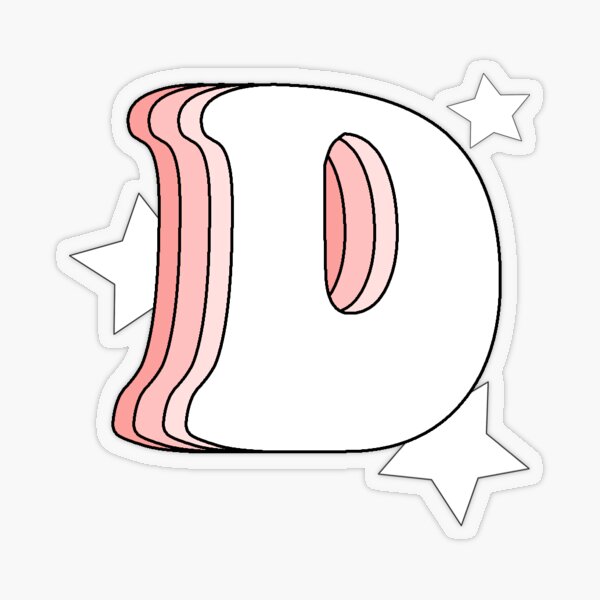 Letter D Stickers | Redbubble