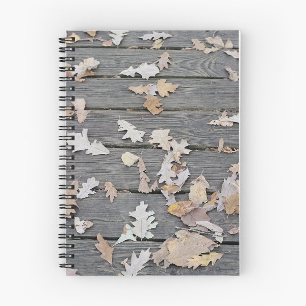Item preview, Brown Oak Leaves on Board Walk designed and sold by Susie Kramer.