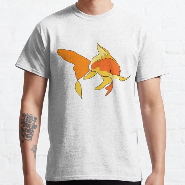 One line gold fish Classic T-Shirt