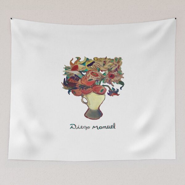 Item preview, vase with turquoise background designed and sold by Diego Manuel Rodriguez.