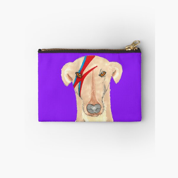 Item preview, Ziggy Stardog Purple - Greyhound Ziggy with a purple background designed and sold by JaneWrenArt.