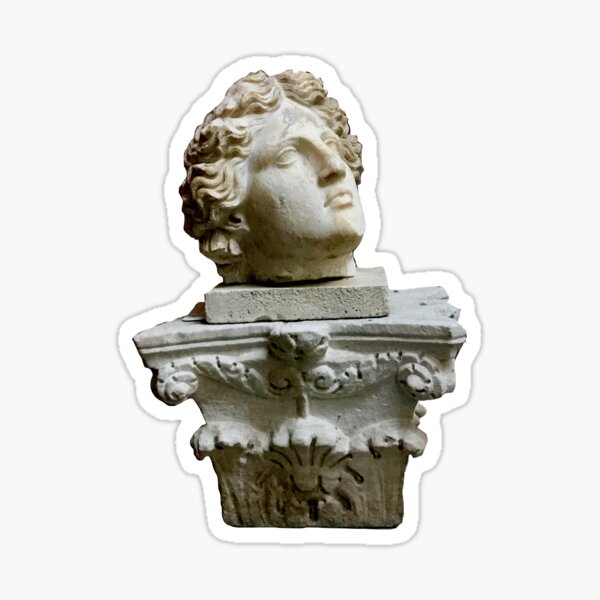 Grecian Bust Sticker