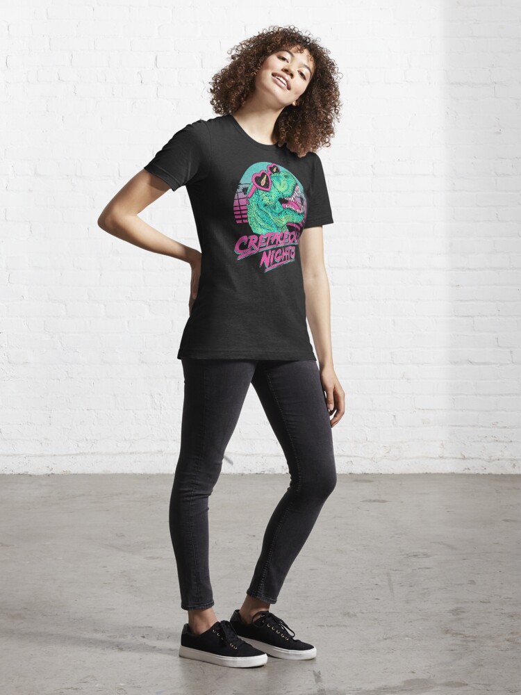 Thumbnail 4 of 7, Essential T-Shirt, Cretaceous Nights designed and sold by Hillary White.
