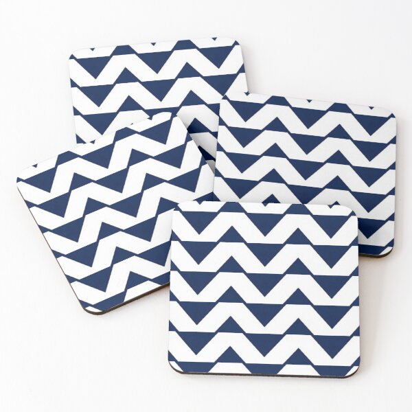 Item preview, Blue and White Pyramid Pattern designed and sold by Poetic Patterns Studio.