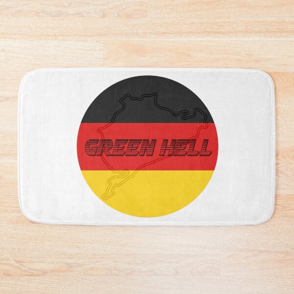 Item preview, Nurburgring Nordschleife German Race Track Circle - Famous Circuit Green Hell designed and sold by mudfleap.