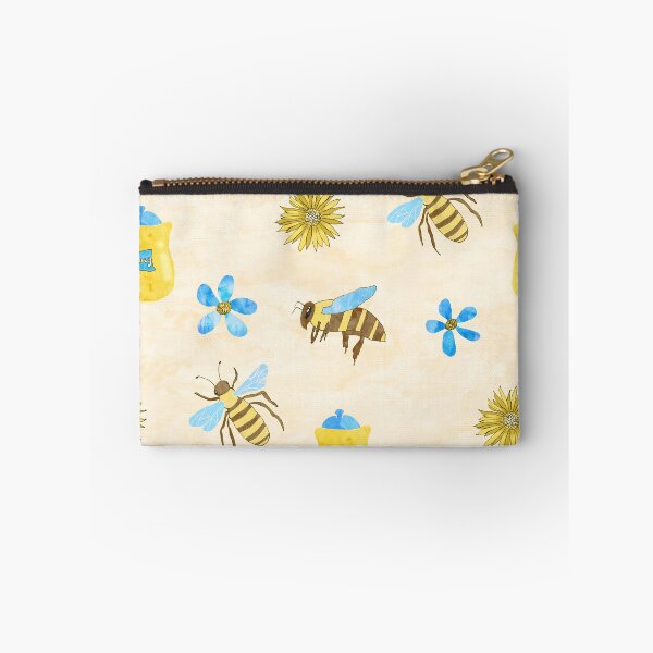 Artikelvorschau, Aquarell-Honig-Bienen u. Blaue Gänseblümchen entworfen und verkauft von AnnestiMeets.