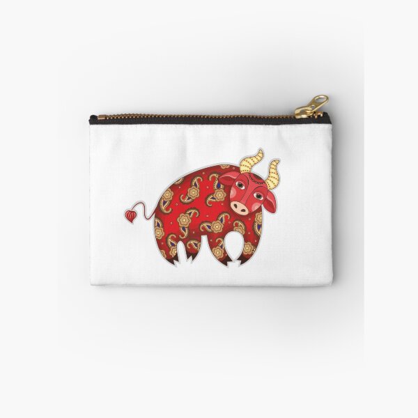 Item preview, Red Decorative Bull designed and sold by Aleksandra Paranchenko.