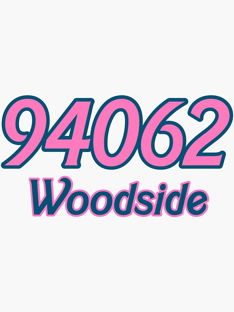 "Woodside Zip Code Sticker" Sticker for Sale by AnicaSc Redbubble