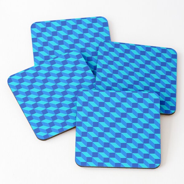 Item preview, 3D illusion pattern | Blue designed and sold by FriendsList.