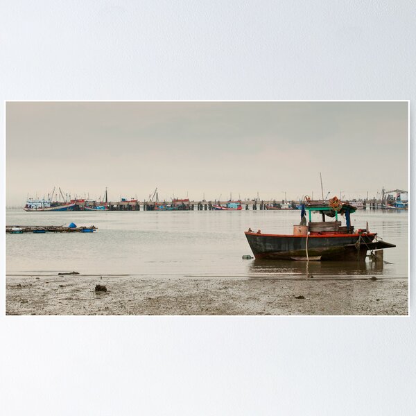 Aperçu de l'œuvre Fishing Boats at Ban San créée et vendue par DonMc.
