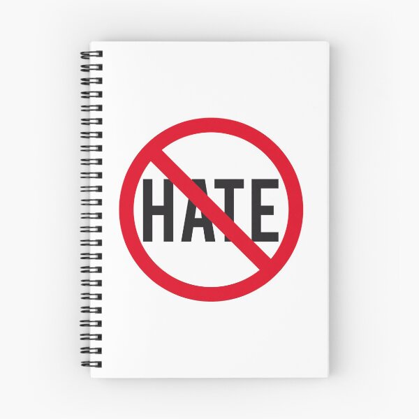 Item preview, No hate, prohibition sign designed and sold by beakraus.