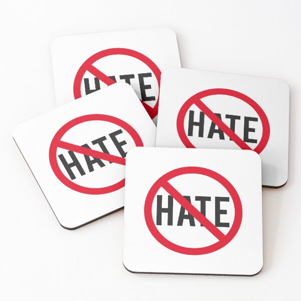 Item preview, No hate, prohibition sign designed and sold by beakraus.