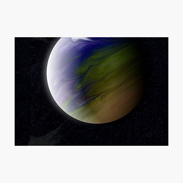 Planet Zeta: Outer Space Art Photographic Print