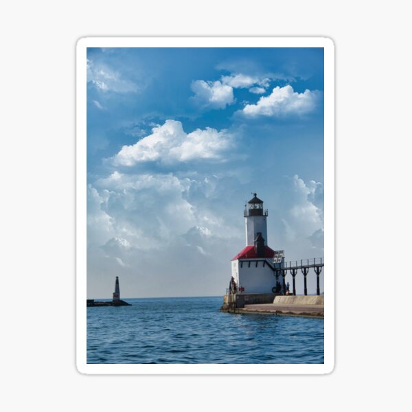 Michigan City Lighthouse Sticker