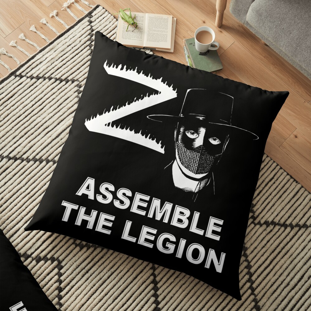 Zorro - Assemble the Legion Floor Pillow