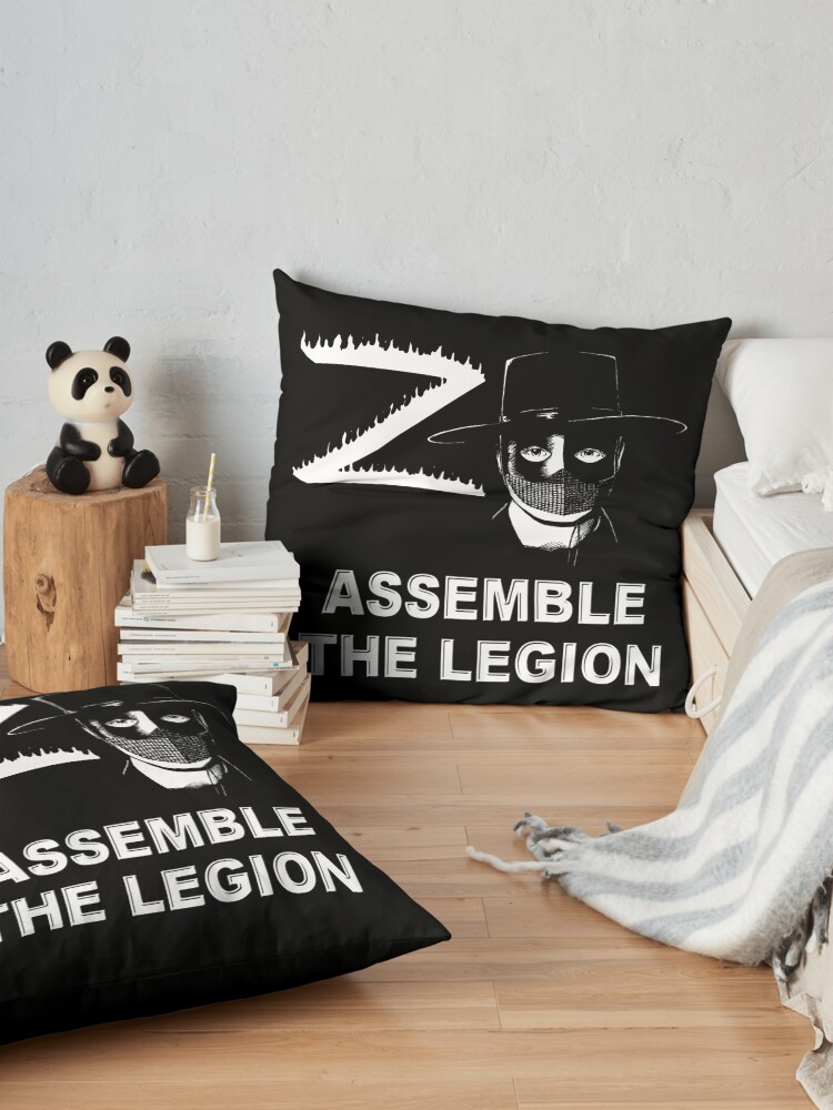 Alternate view of Zorro - Assemble the Legion Floor Pillow