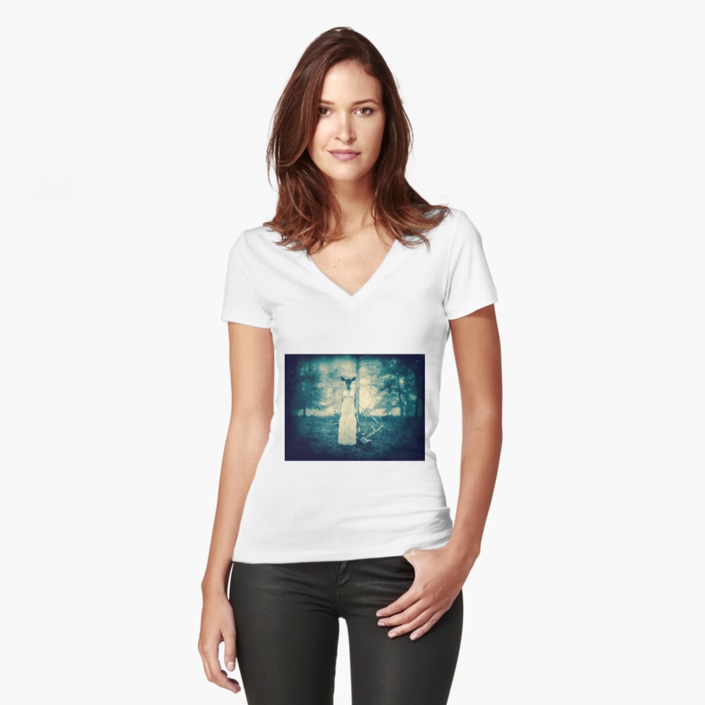 Item preview, Fitted V-Neck T-Shirt designed and sold by KatarinaSilva.