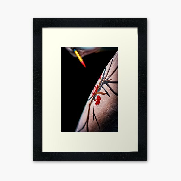 Body Canvas - Body Painting as Fine Art Framed Art Print