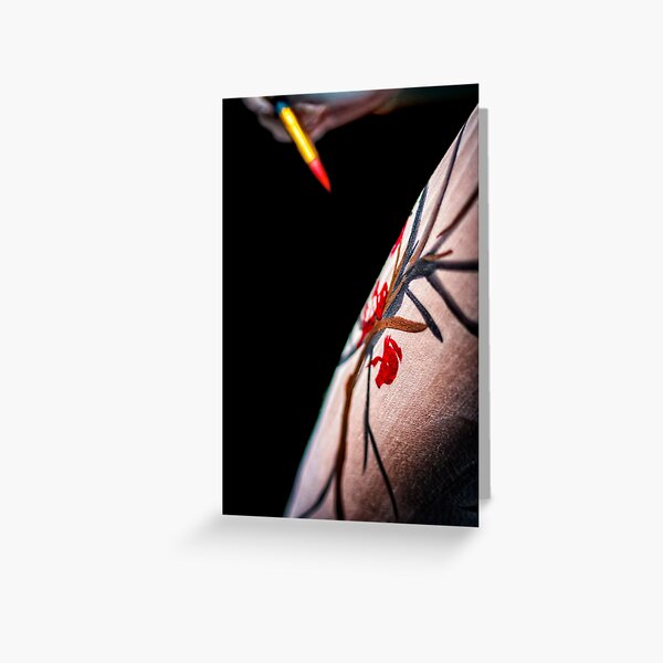 Body Canvas - Body Painting as Fine Art Greeting Card