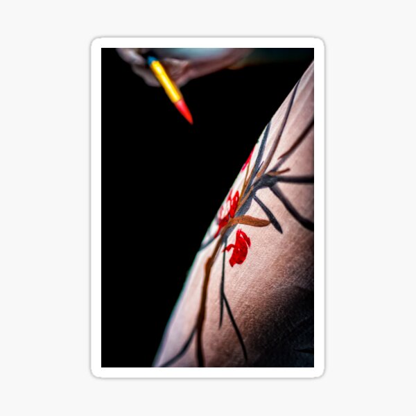 Body Canvas - Body Painting as Fine Art Sticker