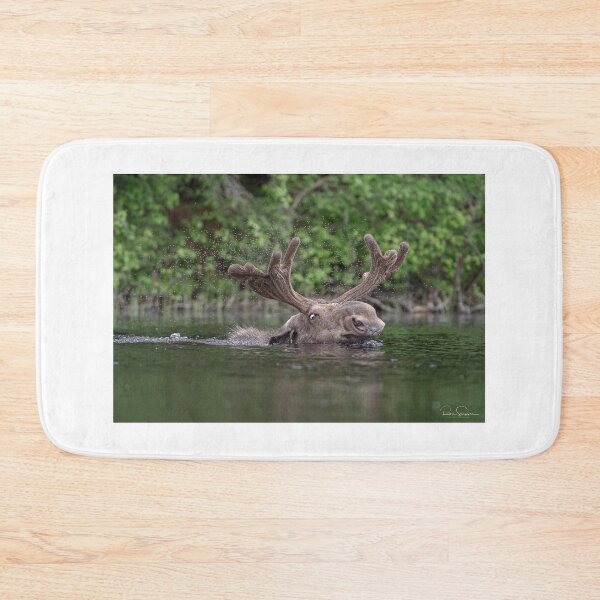 Item preview, Bull Moose and Black Flies designed and sold by Simpsonwildlife.