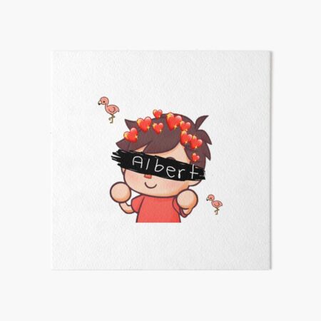 Albert Flamingo Art Board Print By Xcharlottecat Redbubble - roblox logo art board print by xcharlottecat redbubble