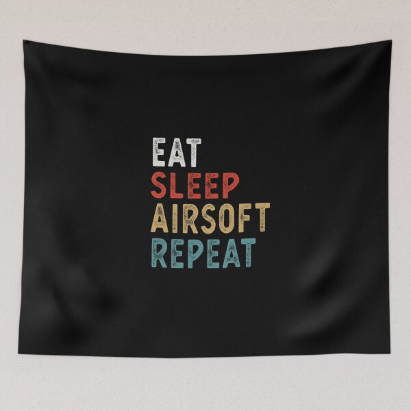 Item preview, Eat Sleep Airsoft Repeat Funny Airsoft Player Gift Idea designed and sold by NEMRYS.