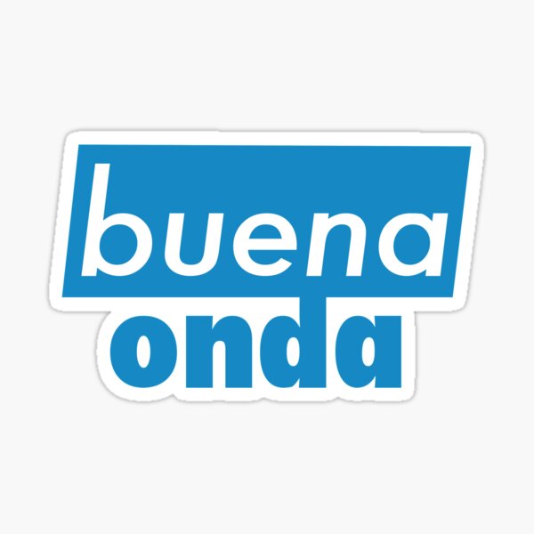 Vista previa del artículo con la obra «Buena Onda», diseñado y vendido por apech.
