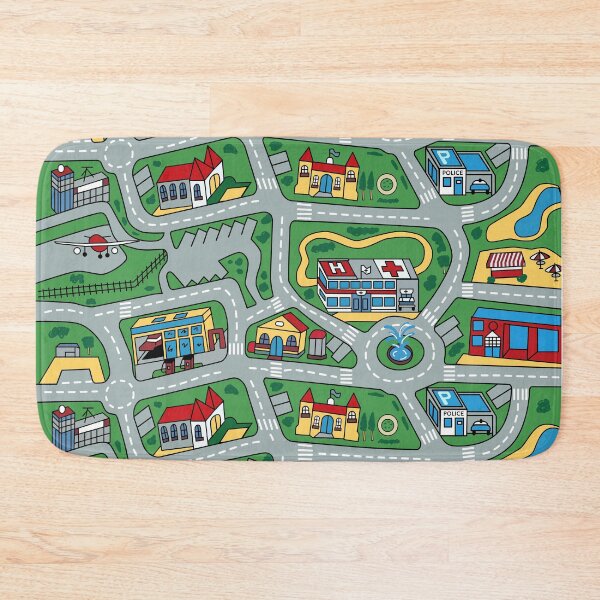 Item preview, Car City Carpet Road Rug 90s Nostalgic Toy designed and sold by pixlpizza.