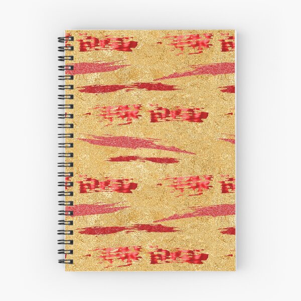 Item preview, Abstract Red Paint Strokes Over Gold designed and sold by GraphicAllusion.