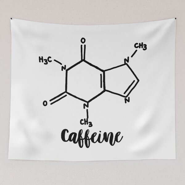 Item preview, caffeine chemical structure designed and sold by mvsoileau.