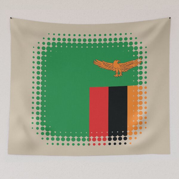 Item preview, Flag of Zambia - Retro designed and sold by pixelinga.