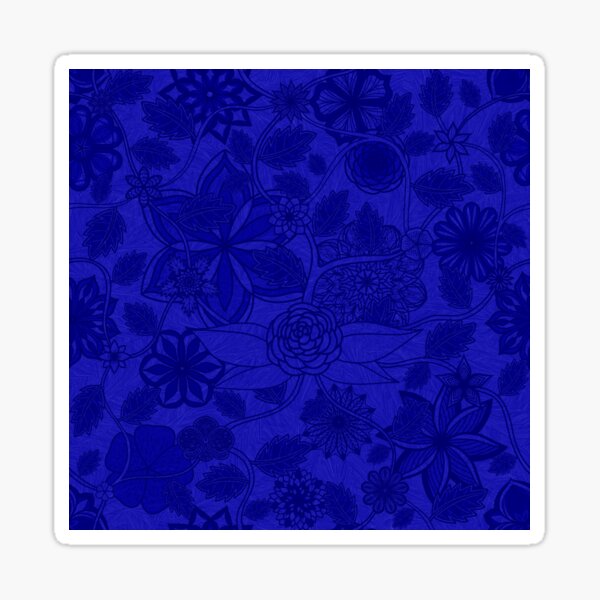Item preview, Flight Over Flowers of Fantasy - Blue designed and sold by StephOBrien.