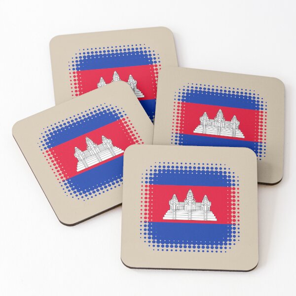 Item preview, Flag of Cambodia - Retro designed and sold by pixelinga.