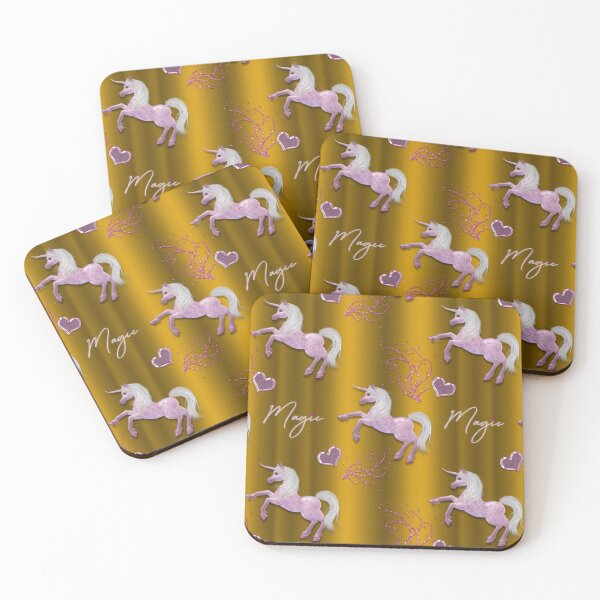 Item preview, Prancing Pink Unicorns and Hearts designed and sold by GraphicAllusion.