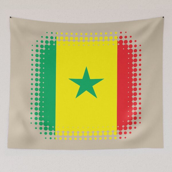 Item preview, Flag of Senegal - Retro designed and sold by pixelinga.